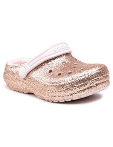 Moda infantil Crocs, dorada 