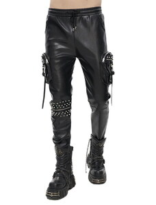 Pantalón para hombre DEVIL FASHION - Draven Dream Punk Studded Leather Cargo - PT184