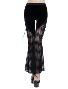 Pantalón para mujer DEVIL FASHION - Gothic flared trousers with side ties - PT15201