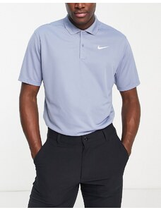 Polo azul Victory de Nike Golf-Gris