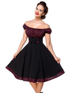 Glara Carmen polka dot dress also for full-figured people
