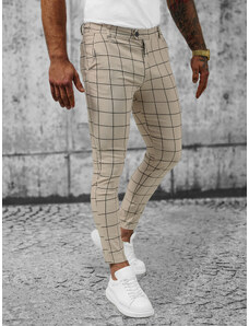 Pantalón chino de hombre beige OZONEE O/P4009