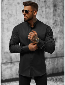 Camisa de hombre negra OZONEE O/V010