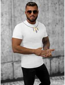Camiseta de hombre blanco OZONEE NB/MT3051