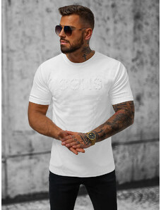 Camiseta de hombre blanco OZONEE O/JW533B