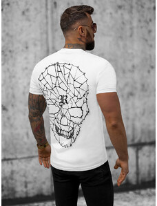 Camiseta de hombre blanco OZONEE NB/MT3027
