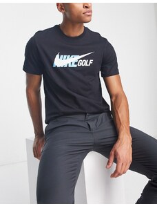 Camiseta negra con logo de Nike Golf-Negro