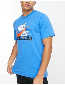 Camiseta azul con logo de Nike Basketball