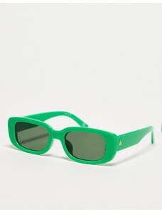 Gafas de sol verdes rectangulares para festivales Ceres de AIRE