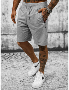 Pantalón corto de hombre gris OZONEE JS/8K922