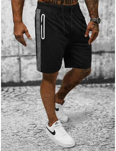 Pantalón corto de hombre negras OZONEE JS/8K927