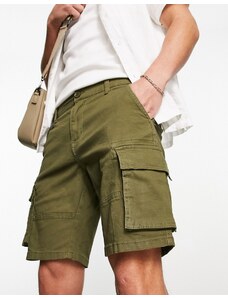 Pantalones cortos cargo caquis de Only & Sons-Verde