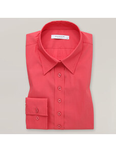 Willsoor Camisa moderna para mujer en color coral con un estampado suave 14975