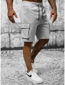 Pantalón corto de hombre gris OZONEE JS/8K1128/2