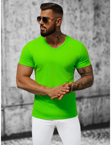 Camiseta de hombre verde claro OZONEE JS/712007/31Z
