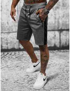 Pantalón corto de hombre grafito OZONEE JS/8K281