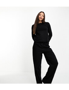 ASOS Tall Pantalones de pijama negros de algodón Mix & Match de ASOS DESIGN Tall
