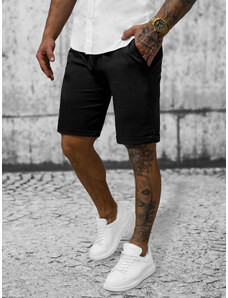 OZONEE Pantalones cortos chinos de hombre negras O/P4052