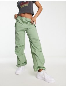 Pantalones caquis de pernera ancha de JJXX-Verde