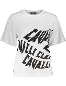 Camiseta Cavalli Class Manga Corta Mujer Blanco