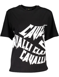Camiseta Cavalli Class Manga Corta Mujer Negro
