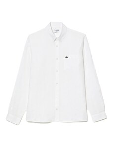 Lacoste Camisa manga larga Linen Casual Shirt - Blanc