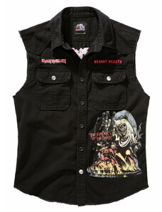 Camisa para hombre sin mangas Iron Maiden - The Number of the Beast - Clásico - BRANDIT - 61043-black