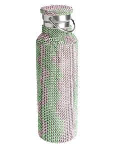 Collina Strada Rhinestone Water Bottle Pink And Lime - Botella Agua Deporte