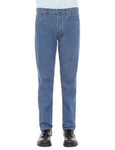 Moschino Cotton Stretch Blue Denim - Pantalones