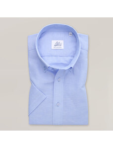 Willsoor Camisa Slim Fit Color Azul Claro Con Estampado Fino Para Hombre 15331