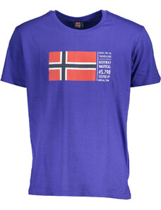 Norway 1963 Noruega 1963 Camiseta Manga Corta Azul Hombre
