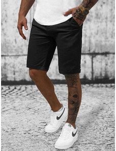 Pantalones cortos chinos de hombre negras OZONEE T/XX160085/1Z