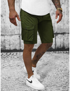Pantalones cortos chinos de hombre verde OZONEE T/BB70011/3Z