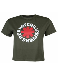 Camiseta para mujer (top) Red Hot Chili Peppers - Classic Asterisk - VERDE - ROCK OFF - RHCPCT01LGR