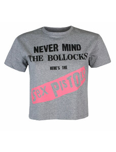 Camiseta para mujer (top) Sex Pistols - Never Mind the Bollocks - Original Álbum - GRIS - ROCK OFF - SPCT01LG