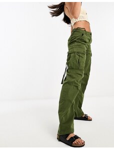 Pantalones verde musgo cargo de talle bajo vintage de Superdry