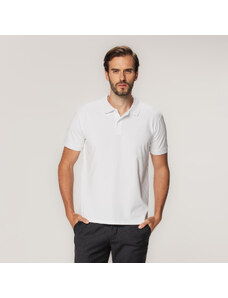 Willsoor Camiseta para hombre en color blanco con un estampado liso 15311