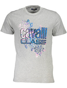 Camiseta Cavalli Class Manga Corta Hombre Gris