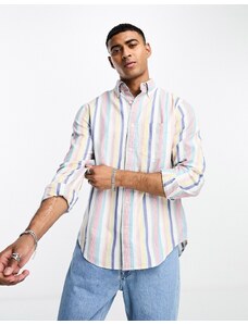 Camisa Oxford multicolor a rayas de corte estándar con logo Icon de GANT
