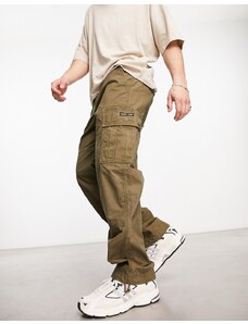 Pantalones cargo caquis holgados de estilo vintage de Superdry-Verde