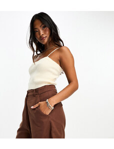 Pantalones cortos marrón chocolate de mezcla de lino de Influence Petite-Brown