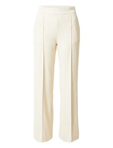 MAC Pantalón de pinzas 'Chiara' beige / blanco