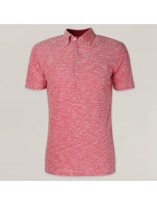 Willsoor Camiseta Polo Color Rosa Para Hombre 15536