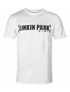 Camiseta para hombre LINKIN PARK - BRACKET LOGO (BLANCO) - PLASTIC HEAD - PH12073