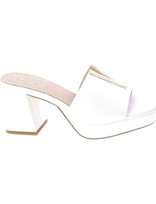 Exé Shoes Sandalias Mules Donna Bianco Lina-579