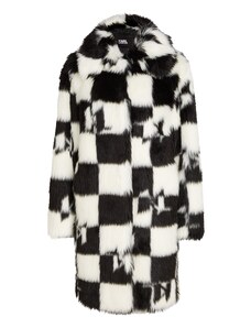 Karl Lagerfeld Abrigo de invierno 'Check' negro / blanco