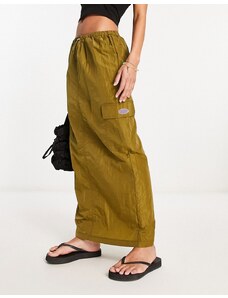 Falda larga caqui de corte paracaidista de Tammy Girl-Azul