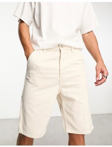 Pantalones cortos vaqueros color crudo estilo carpintero de Only & Sons-Beis neutro