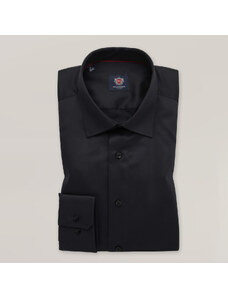 Willsoor Elegante Camisa Clásica Color Negro Para Hombre 15642