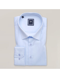 Willsoor Elegante Camisa Color Azul Claro Con Cuello Clásico Para Hombre 15671